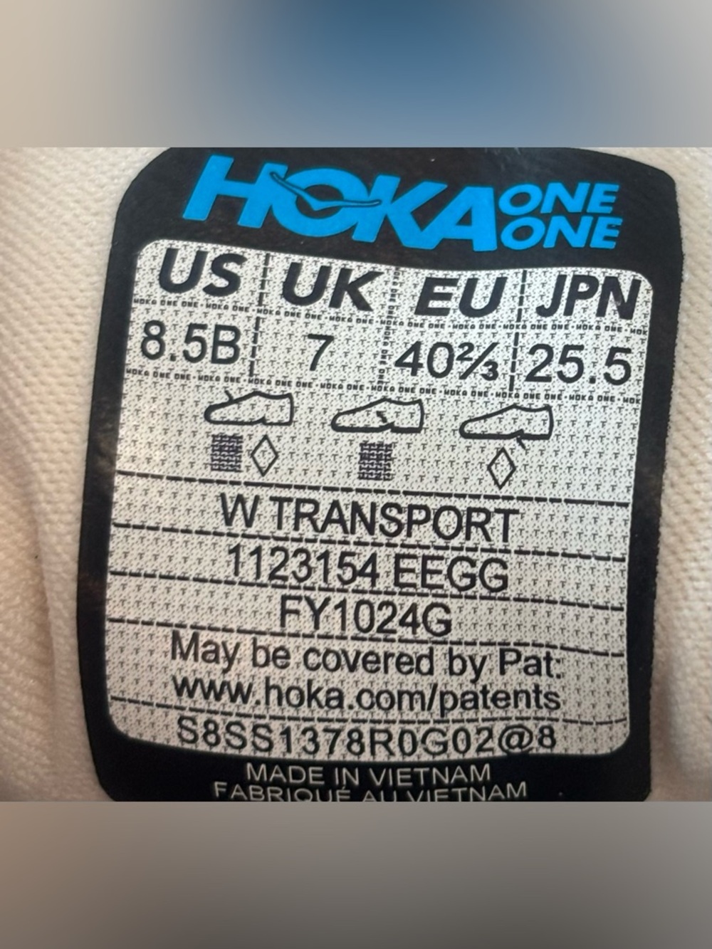 Hoka Transport Eggnog Athletic Running Shoes Hiking Sneakers 1123154 EGG NEW - Picture 8 of 9